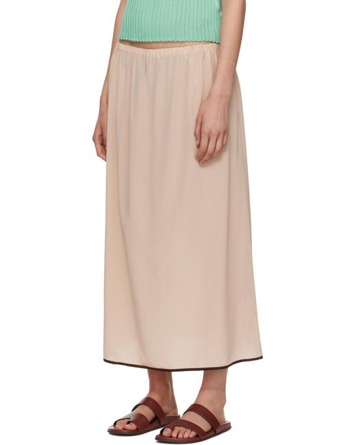 Baserange Natural Ssense Exclusive Silk Maxi Skirt