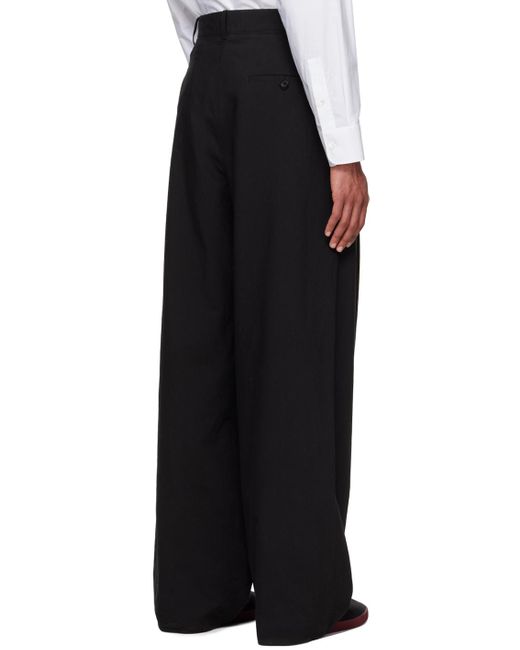 The Row Black Rufus Trousers for men