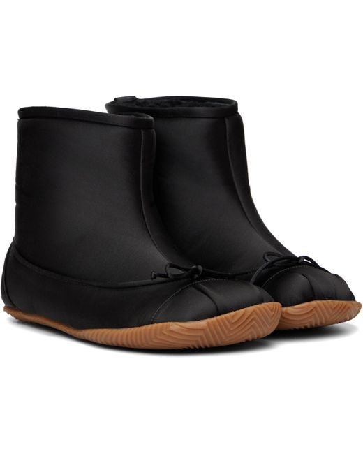 Abra Black Satin Baby Boots
