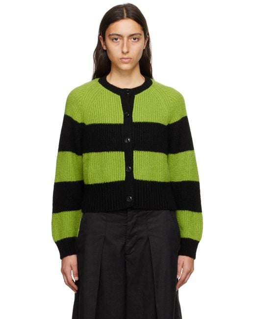 YMC Green Foxtail Cardigan