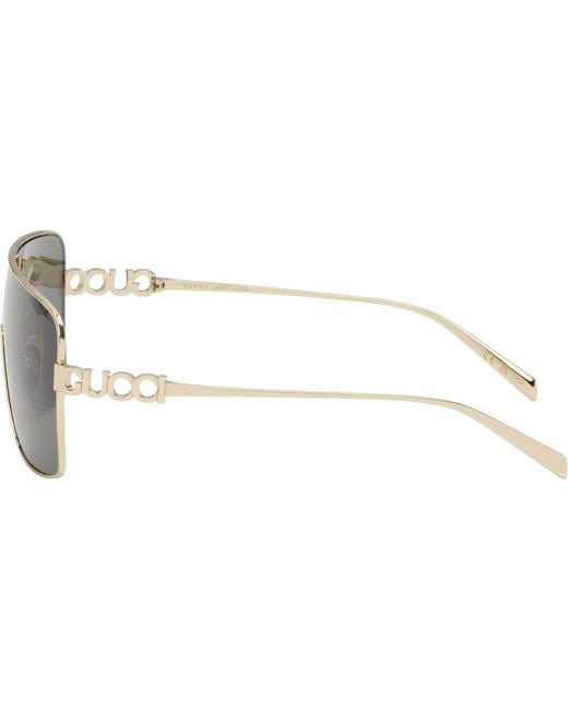 Gucci Black Block' Bending Mask Sunglasses