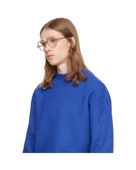 Loewe Brown Taupe Slim Glasses for men
