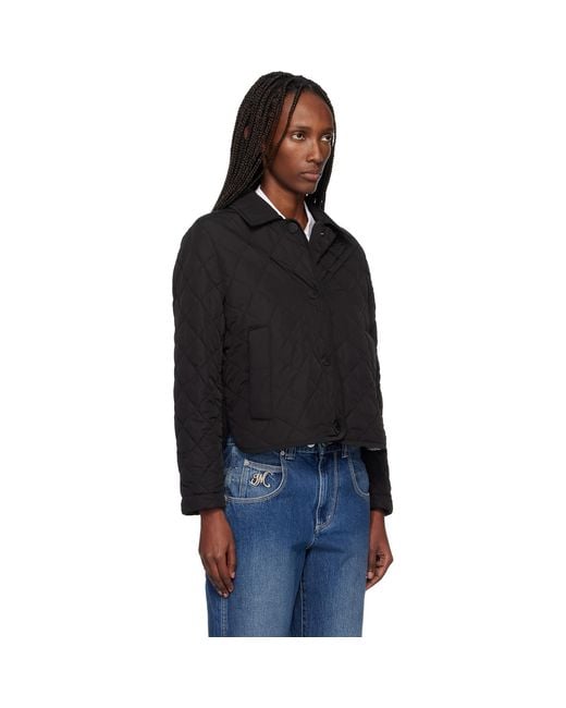 Weekend by Maxmara Black Quilted Jacket