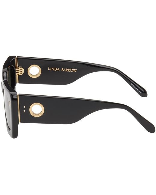 Linda Farrow Black Nieve Sunglasses for men
