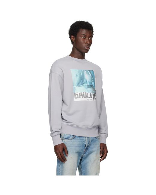 Jean Paul Gaultier Black Printed Water Sweatshirt for men