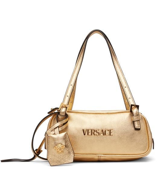 Versace Tag Bowling Metallic Mini Bag