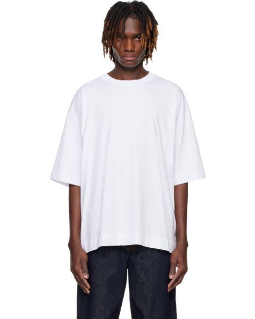 T-Shirt Surdimensionné Blanc Dries Van Noten pour homme en coloris White