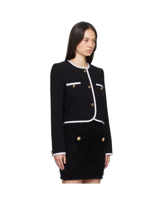 Moschino Black Heart Buttons Jacket