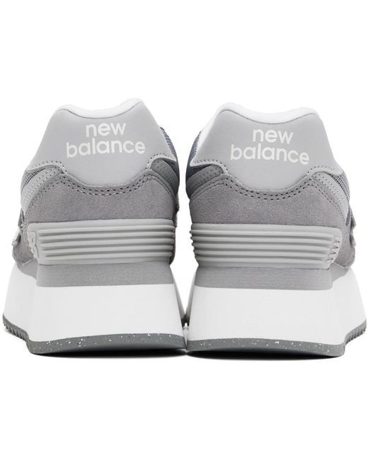 New Balance Black 574+ Sneakers