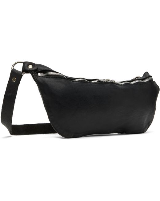 メンズ Guidi ブラック Q10M ベルトバッグ Black
