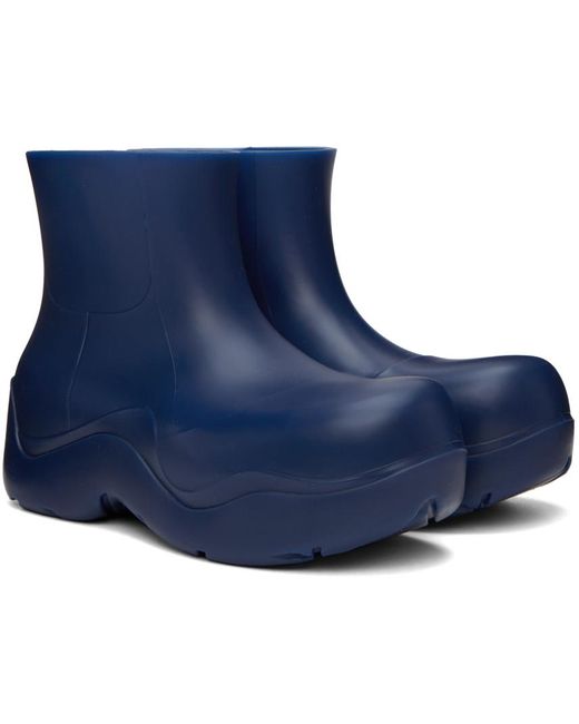 Bottega Veneta Blue Puddle Boots