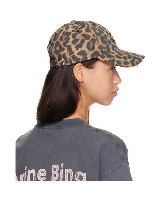 Anine Bing Blue Tan Jeremy Baseball Cap