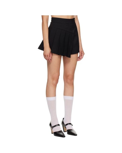 ShuShu/Tong Black Ssense Exclusive Pleats Skort