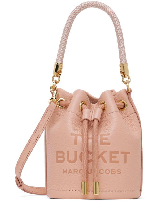 Marc Jacobs Pink 'the Leather Mini Bucket' Bag