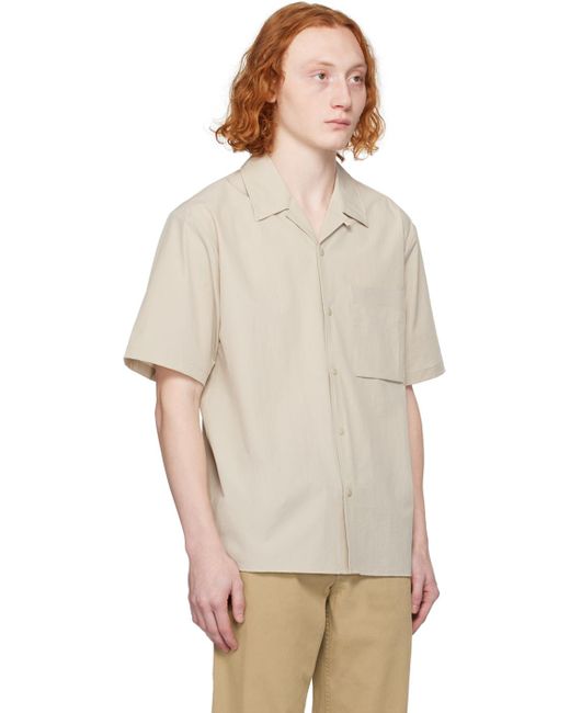 Norse Projects Natural Khaki Carsten Shirt for men