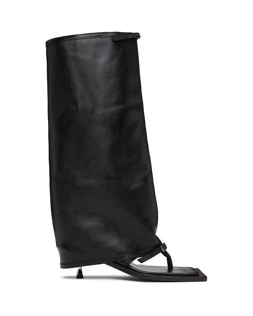 FIDAN NOVRUZOVA Black Kaia Stiletto Heel Tall Sandals