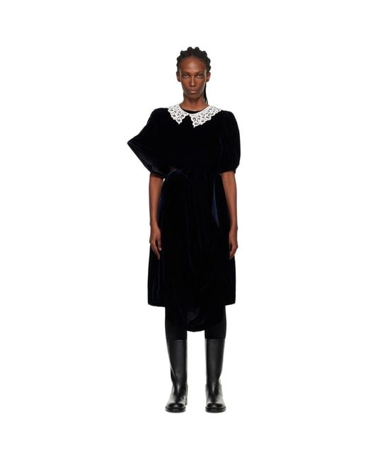 Junya Watanabe Black Angular Midi Dress