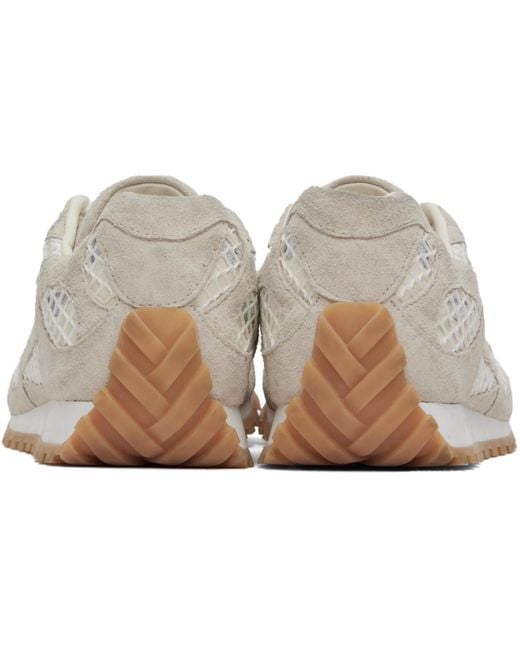 Bottega Veneta Gray Orbit Suede Mesh Runner Sneakers