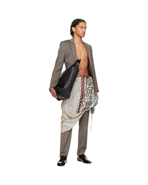 Dries Van Noten Black Calfskin Bag for men