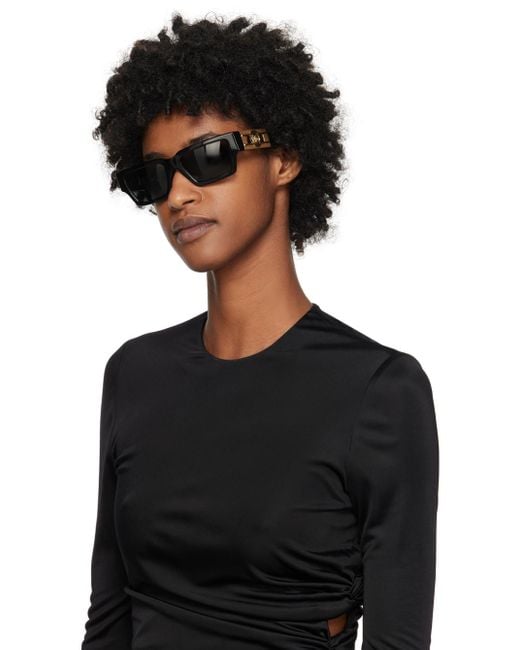 Versace Black Medusa Deco Sunglasses