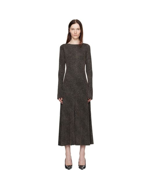 Beaufille Black Baes Open Back Maxi Dress