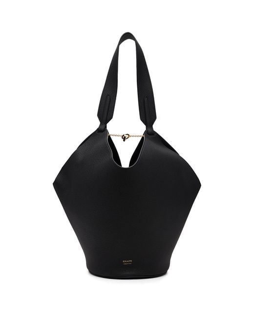 Khaite Black Small Lotus Tote