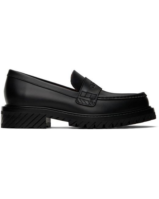 Off-White c/o Virgil Abloh Black Military Loafers
