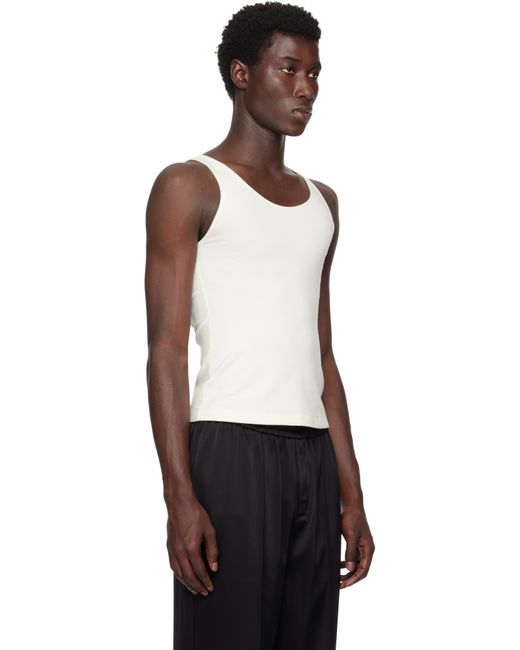 Peter Do Black Off- Han Open Back Tank Top for men