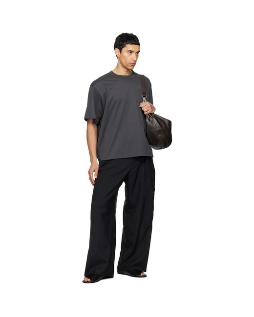 Sacai Black Cotton Jersey T-Shirt for men
