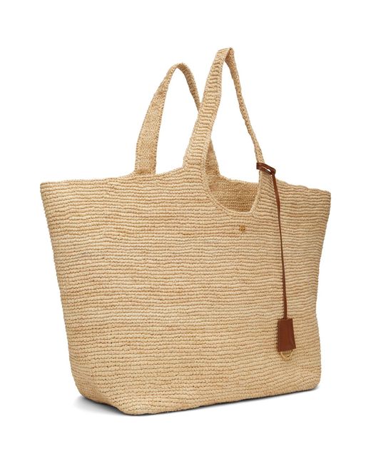 Anine Bing Natural Lili Raffia Tote