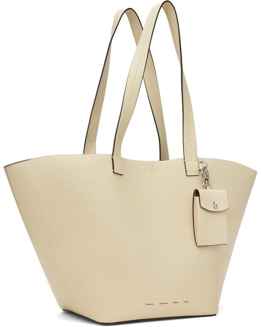 Proenza Schouler Natural Off-white White Label Large Bedford Tote