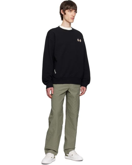 Givenchy Black Cotton Patches Sweatshirt for men