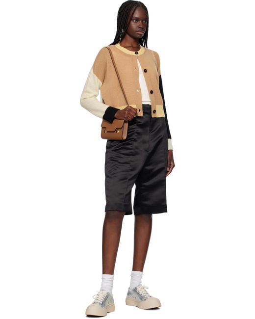 Marni Black Crewneck Cashmere Cardigan
