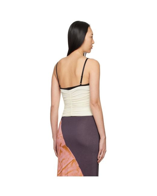 Miaou Multicolor White Renzo Tube Top