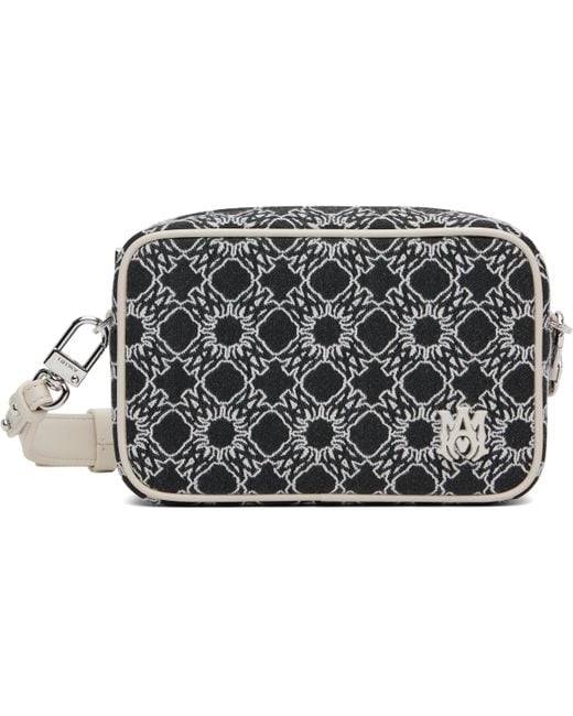 Amiri Black Ma Quad Camera Bag for men