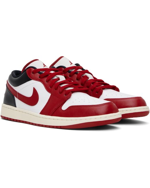 Nike ブラック＆レッド Air Jordan 1 Low スニーカー Black