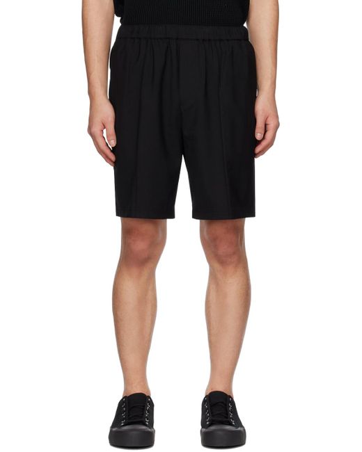 Helmut Lang Black Pinched Seam Shorts for men