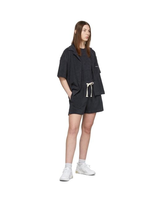 Halfboy Black Terry Bodysuit
