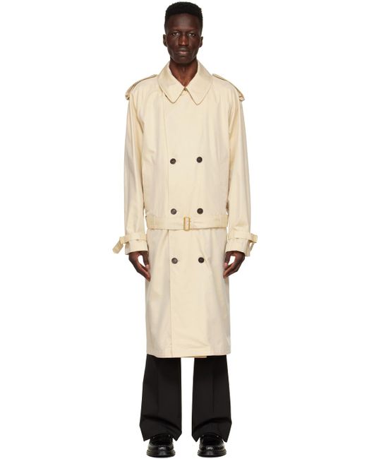 Dunhill Cotton Compendium Trench Coat in Sand (Natural) for Men | Lyst