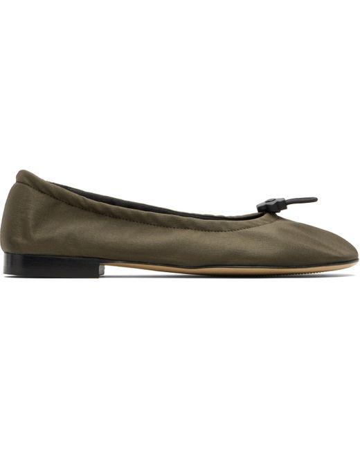 CECILIE BAHNSEN Black Khaki Bona Ballerina Flats