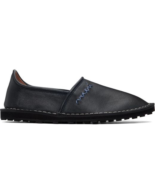 【関税込み】Marni ネイビー Marni Symbol スリッポン メンズ Marni ネイビー Symbol スリッポン ブラック | Lyst