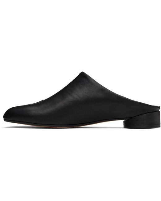 メンズ MM6 by Maison Martin Margiela ブラック ピンチシーム ミュール Black