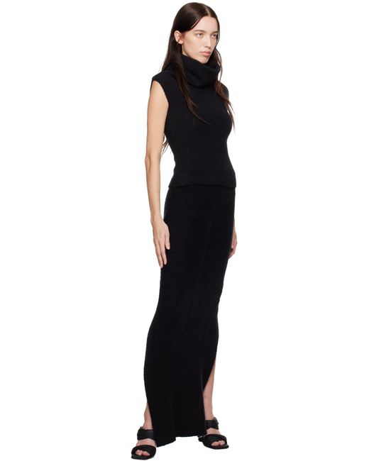 Rick Owens ブラック Porterville Pillar マキシスカート Black