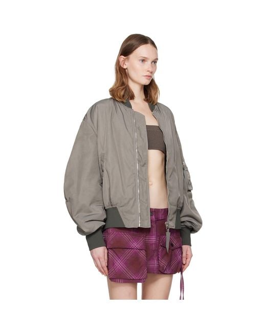 The Attico Multicolor Anja Bomber Jacket