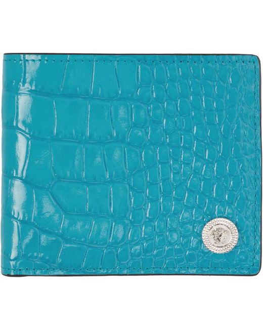 Versace Blue Medusa biggie Wallet for men