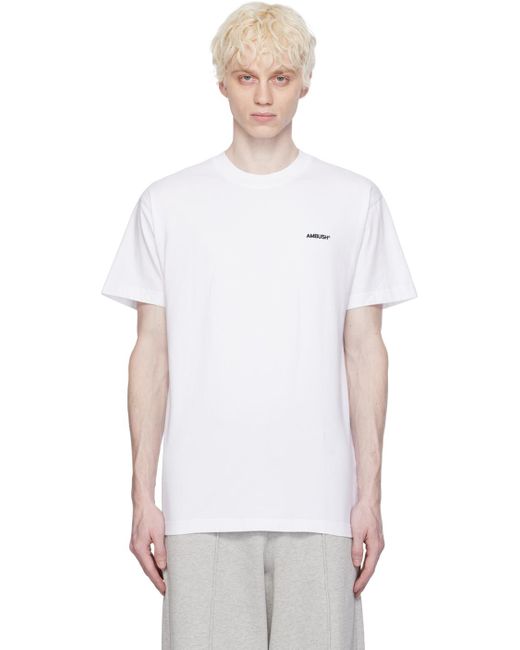 メンズ Ambush ホワイト Tシャツ 3枚セット White