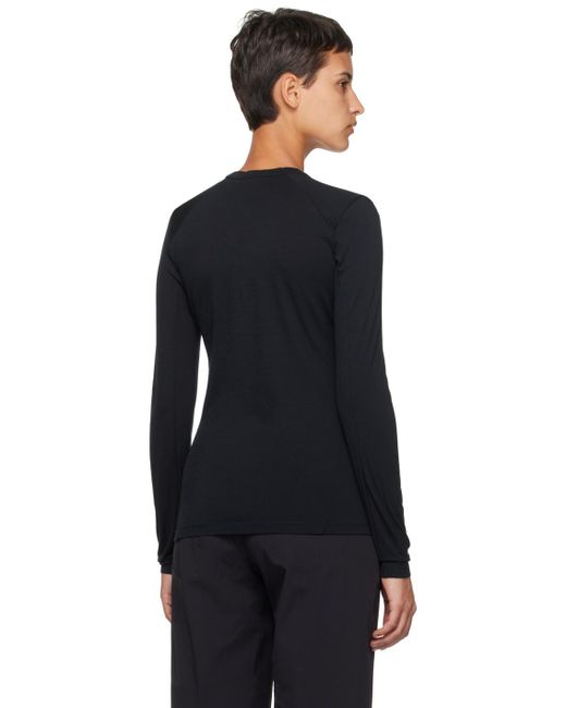 Veilance Black Frame Long Sleeve T-shirt