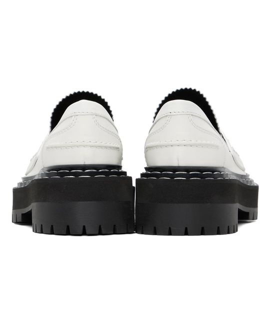 Proenza Schouler Black Off-white Lug Sole Platform Loafers