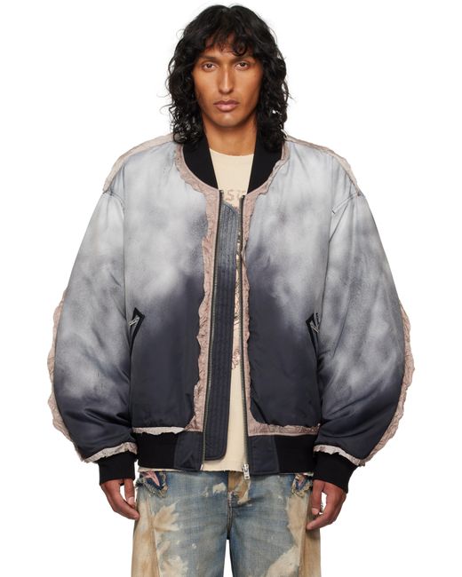Acne Gray Bomber Jacket for men