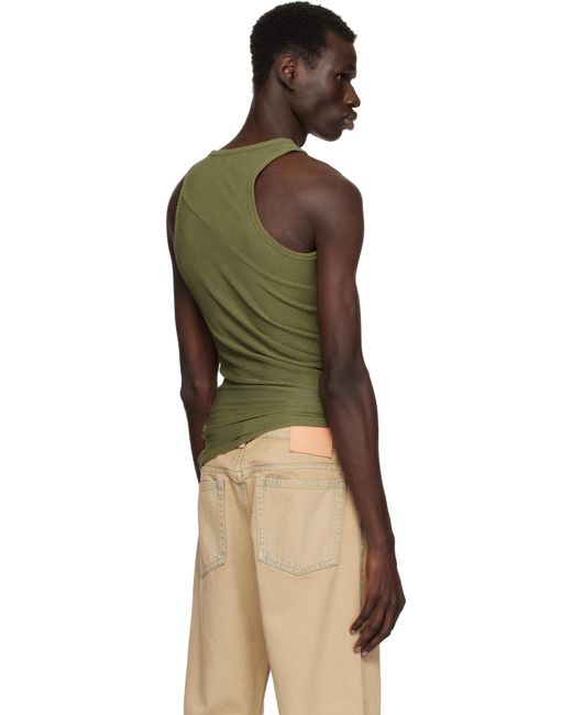 メンズ Eckhaus Latta グリーン Spiral タンクトップ Black